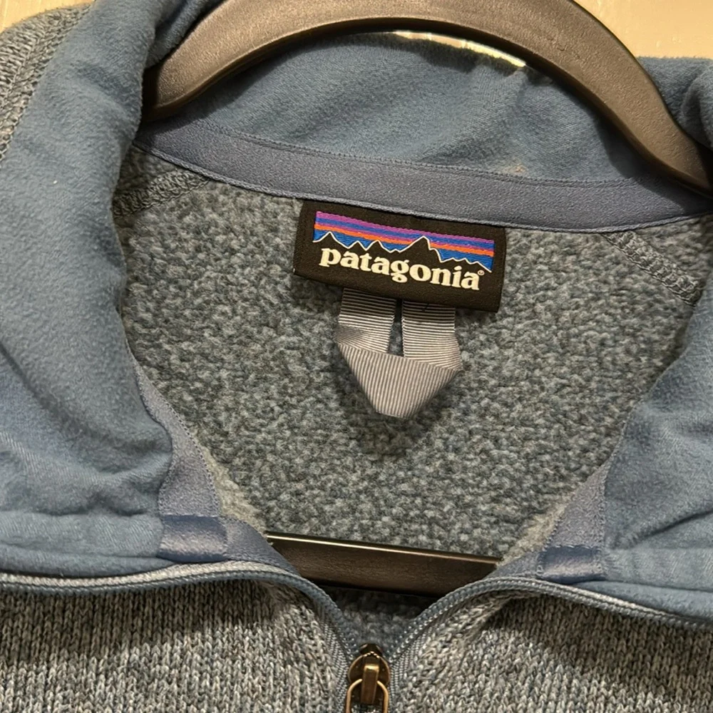 EUC Light Blue Better Sweater Patagonia Fleece Zip Up Size L - Picture 3 of 6